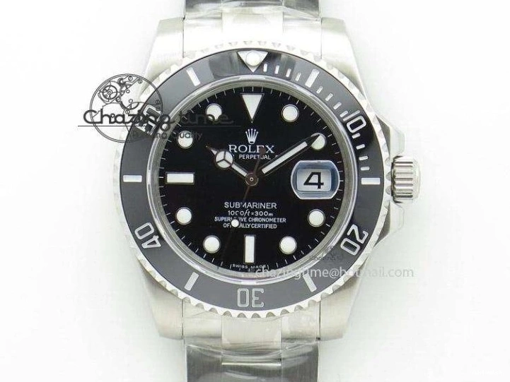 116610 Bezel Skeleton DIal Best Sandblasted Edition on ROF Andrea Submariner Carbon SA3130 Pirlo 0308